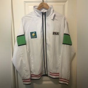 Fila NWOT Men’s Rare Full Zip BNP Paribas Open Tennis Windbreaker Jacket Size M